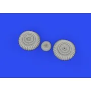 Yak-9D wheels for ZVEZDA, 1/48 - Eduard Accessories 648821