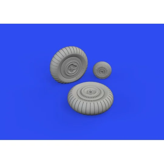 Yak-9D wheels for ZVEZDA, 1/48 - Eduard Accessories 648821