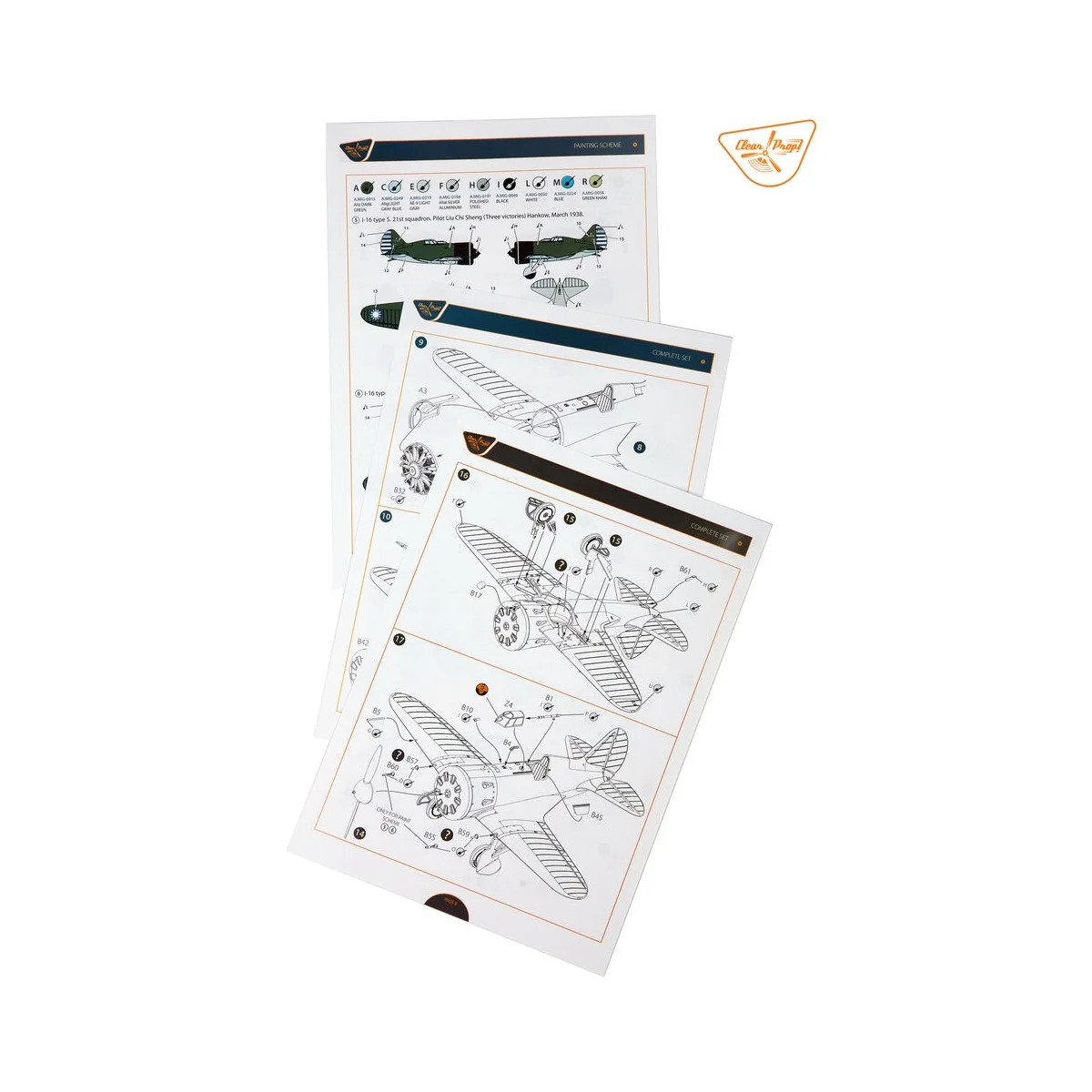 I-16 type 5 (early version), 1/72 - Clear Prop Models CP72024