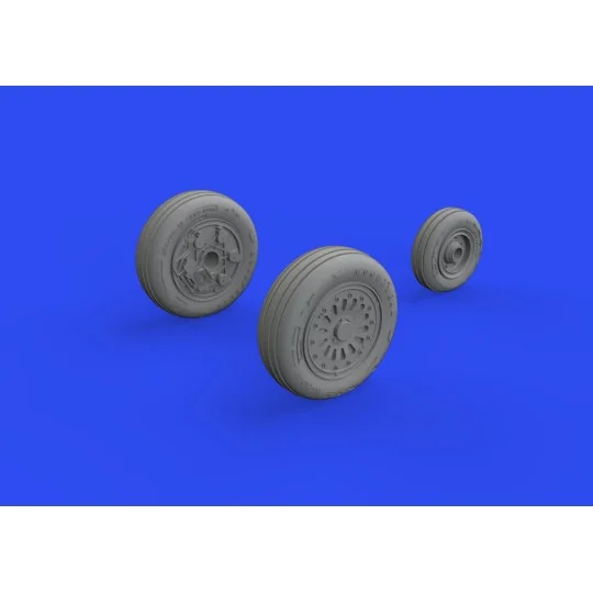 F-16A MLU wheels for KINETIC, 1/48 - Eduard Accessories 648822