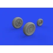 F-16A MLU wheels for KINETIC - Eduard Accessories 648822