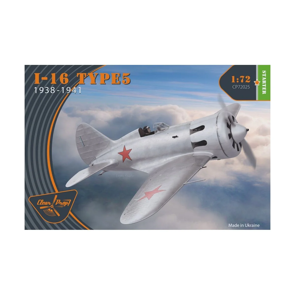 I-16 type 5 (1938-1941), 1/72 - Clear Prop Models CP72025