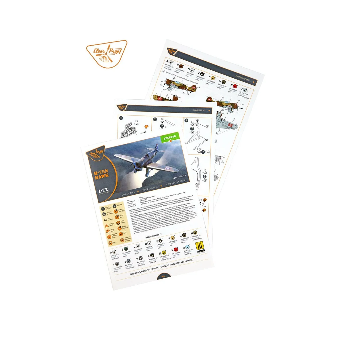 H-75N Hawk, 1/72 - Clear Prop Models CP72022