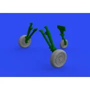 F-16A MLU wheels for KINETIC, 1/48 - Eduard Accessories 648822