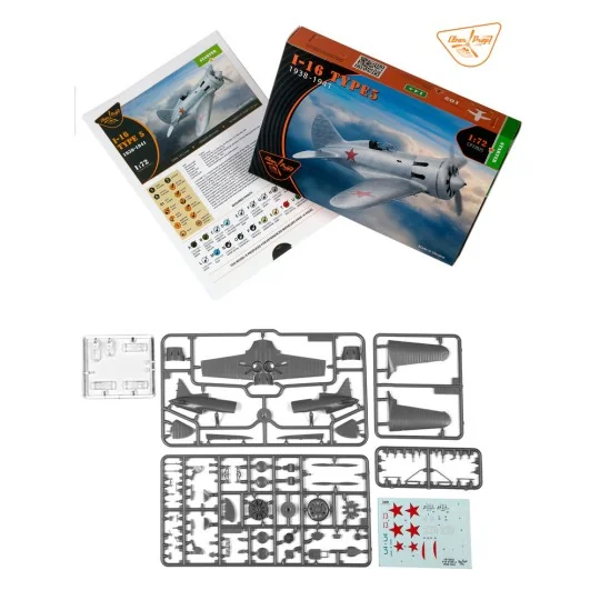 I-16 type 5 (1938-1941), 1/72 - Clear Prop Models CP72025