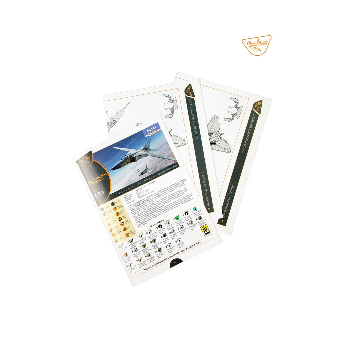 MiG-23MLAE-2 Flogger-G, 1/72 - Clear Prop Models CP72031