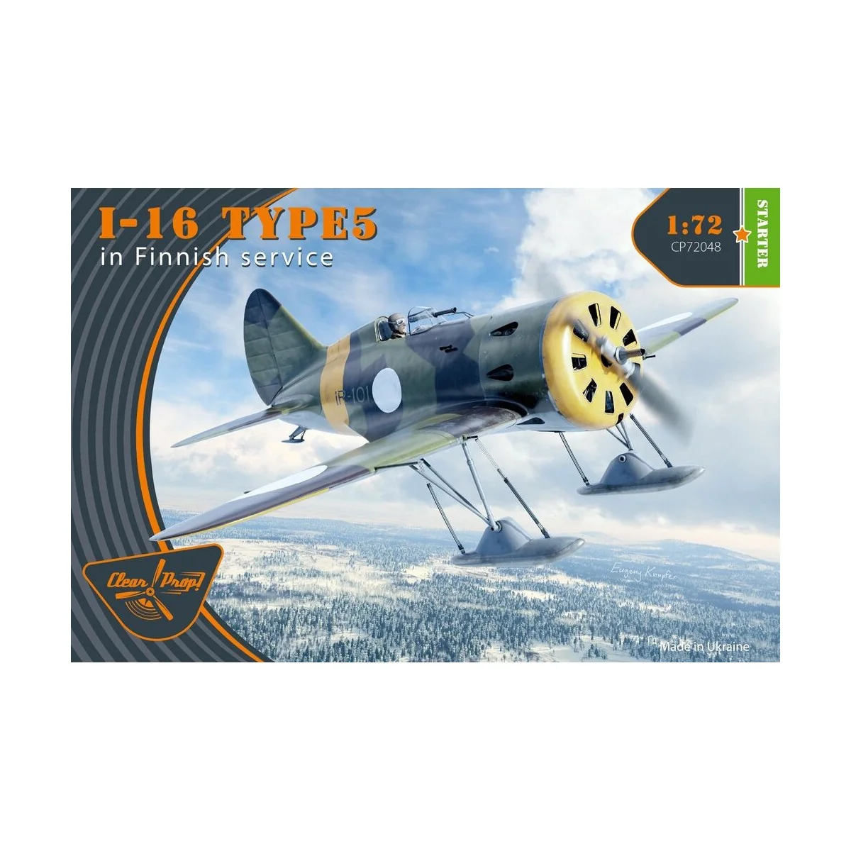 I-16 type 5 In Finnish Service, 1/72 - Clear Prop Models CP72048