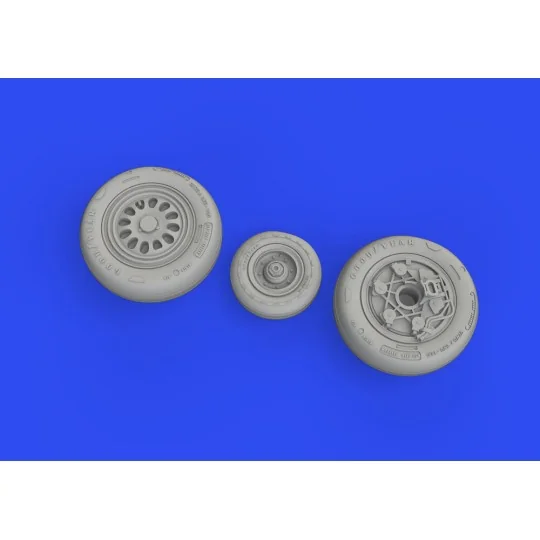 F-16C wheels late 1/48 for KINETIC, 1/48 - Eduard Accessories 648833