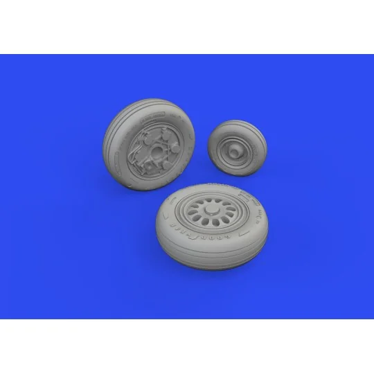 F-16C wheels late 1/48 for KINETIC, 1/48 - Eduard Accessories 648833