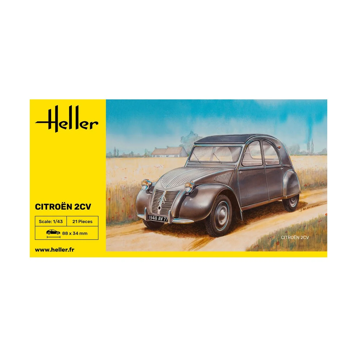 Citroen 2 CV, 1/43 - Heller 80175 Citroen 2 CV, 1/43 - Heller 80175