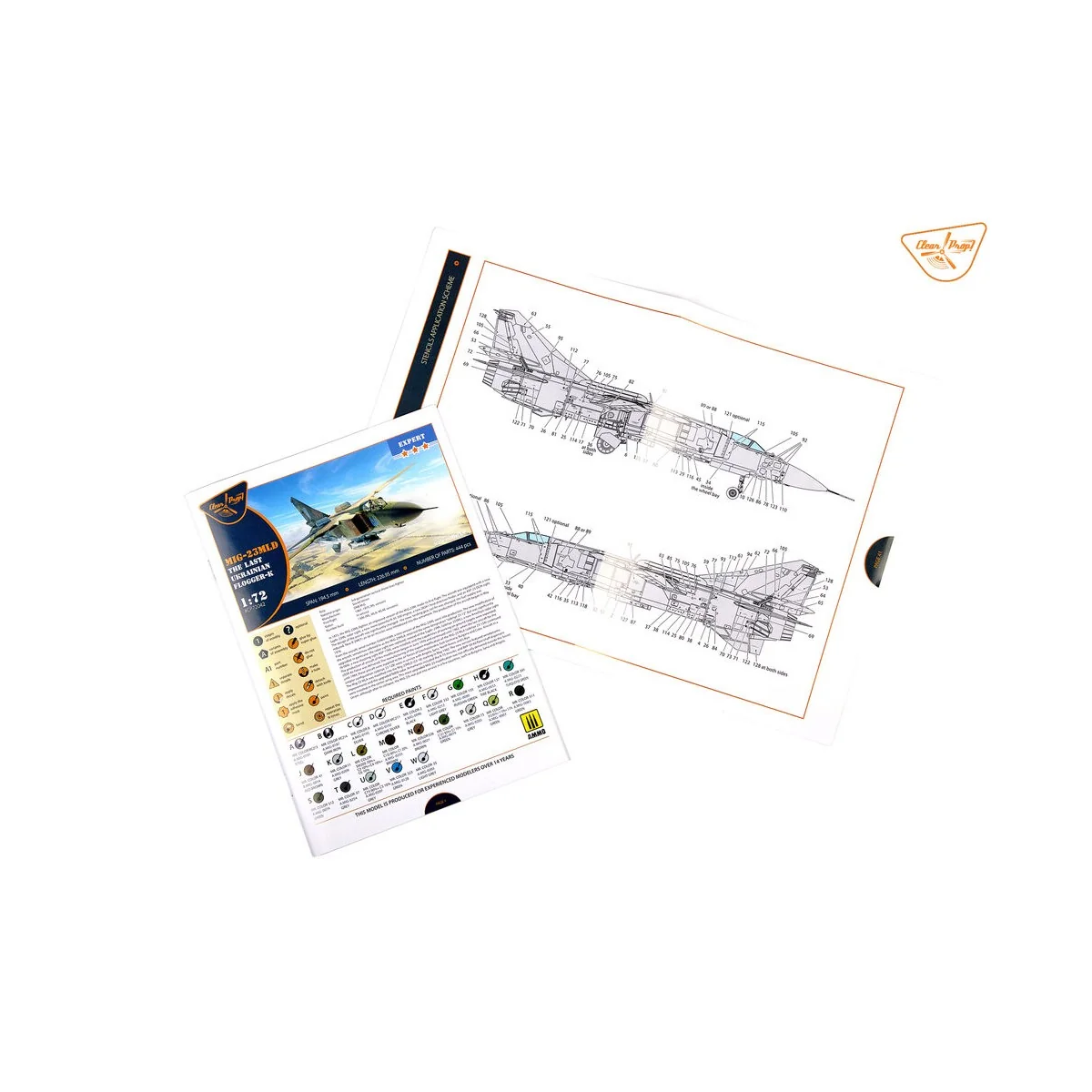MiG-23MLD The last Ukrainian Flogger-?, 1/72 - Clear Prop Models CP...