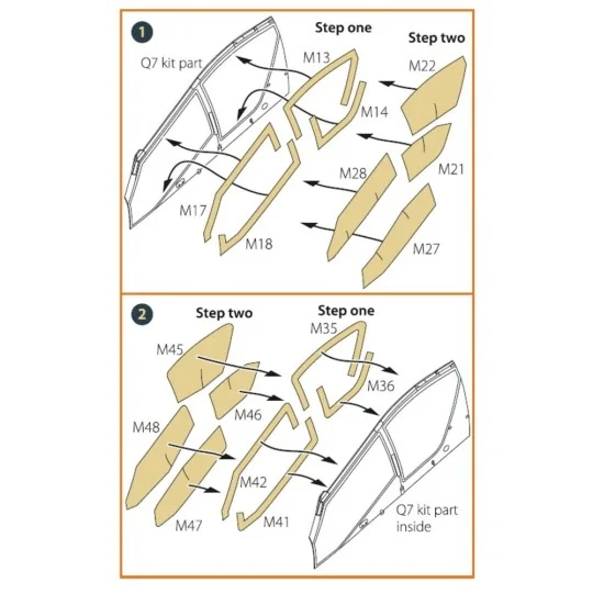 AH-64D/E Apache painting mask for TAKOM kit, 1/35 - Clear Prop Acce...
