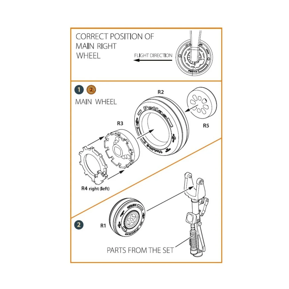 TB.2 wheel set, 1/35 - Clear Prop Accessories CPA35004