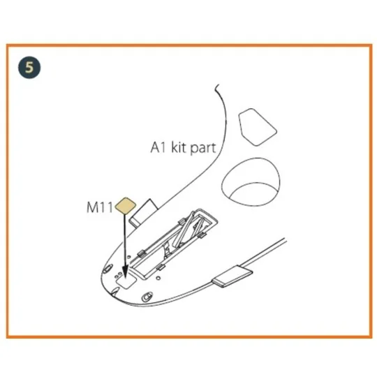 TB.2 painting mask for CP kits, 1/35 - Clear Prop Accessories CPA35005