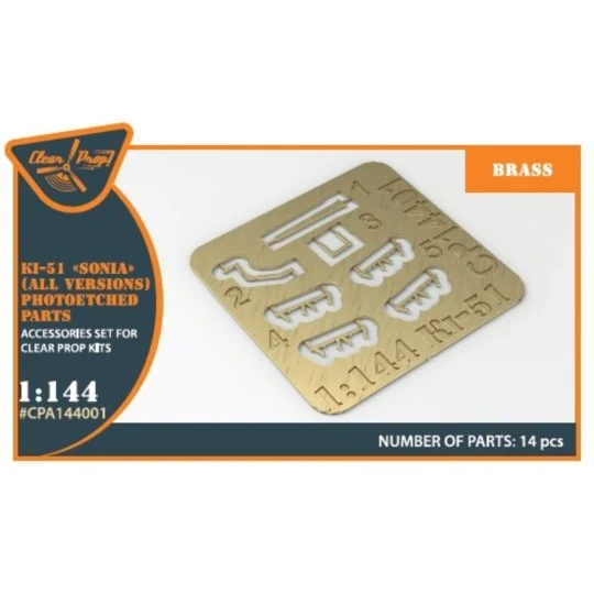 Ki-51 Sonia (all versions) PE parts for CP kits CP14401/CP14402/CP1...