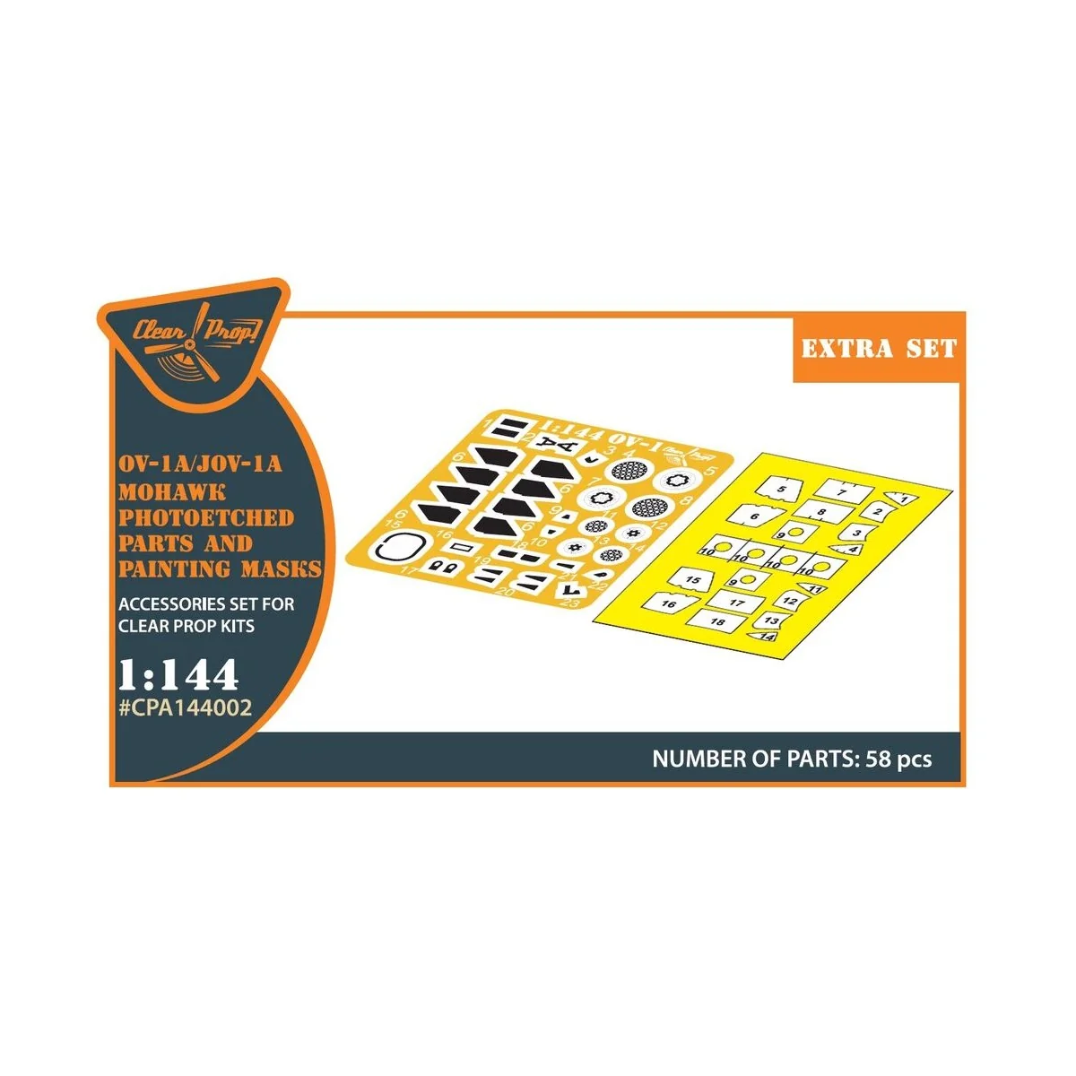 OV-1 A/JOV-1A Mohawk PE parts and painting mask for CP kits, 1/144 ...