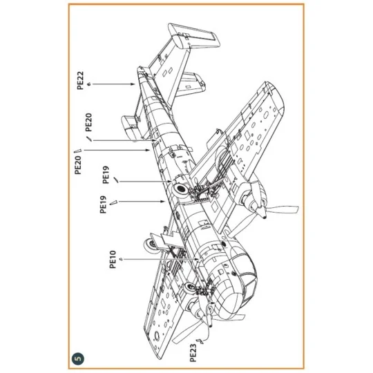 OV-1 A/JOV-1A Mohawk PE parts and painting mask for CP kits, 1/144 ...