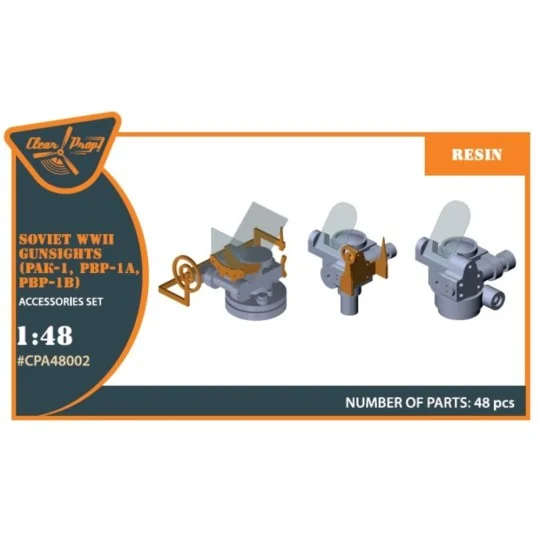 WWII gun sights (PAK-1, PBP-1A, PBP-1B), 1/48 - Clear Prop Accessor...
