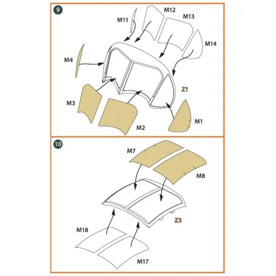 OV-1 A/JOV-1A Mohawk PE parts and painting mask for CP kits, 1/144 ...