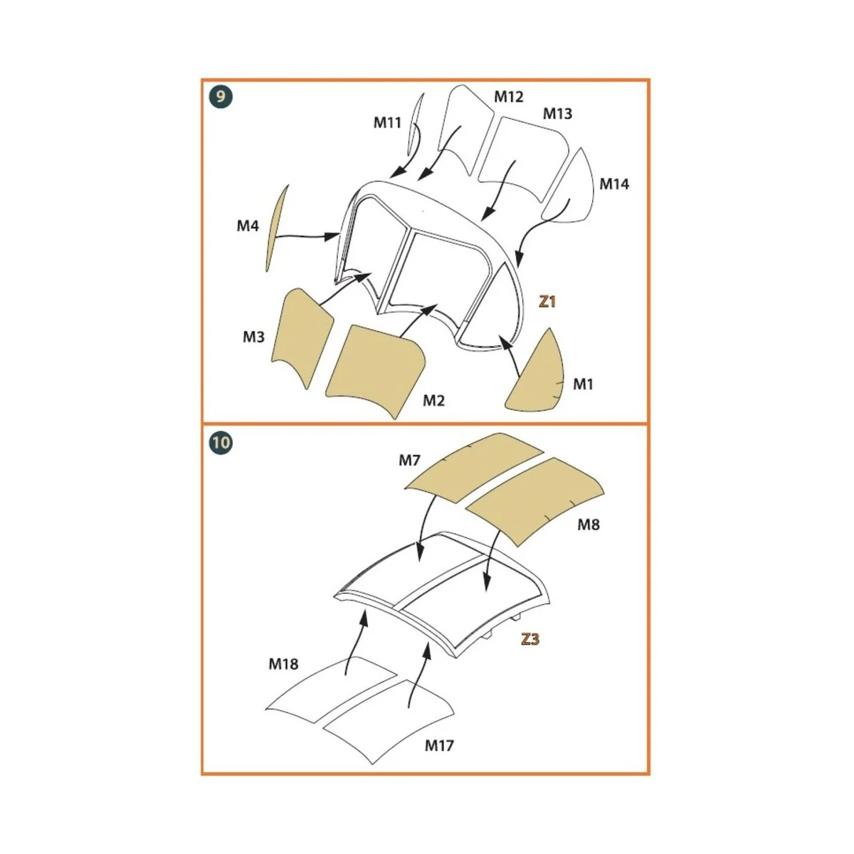 OV-1 A/JOV-1A Mohawk PE parts and painting mask for CP kits, 1/144 ...
