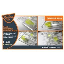 XA2D-1 Skyshark painting mask for CP kit CP4802, 1/48 - Clear Prop ... 2