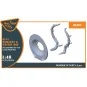 Hawk H-75 M/N/O resin exhaust for CP kits CP4803/CP4804, 1/48 - Cle...