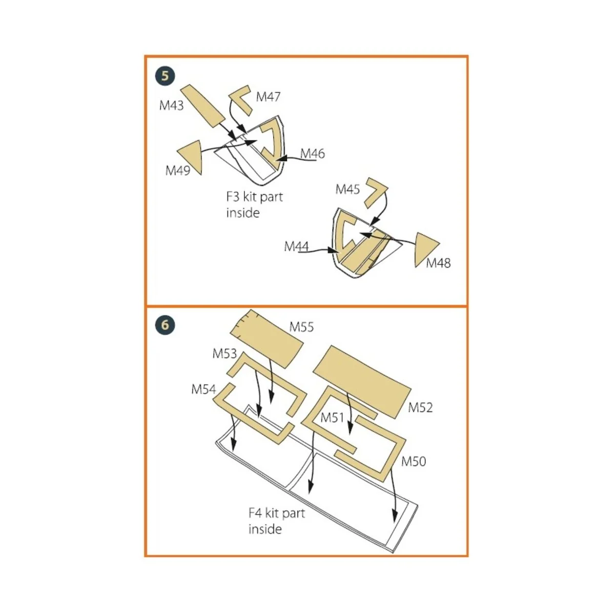 OV-10 A/D Bronko double-sided painting mask for ICM kits 48300/4830...