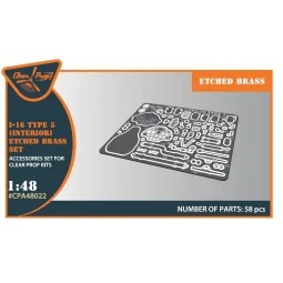 I-16 type 5 INTERIOR PE parts for CP kits, 1/48 - Clear Prop Access... 2