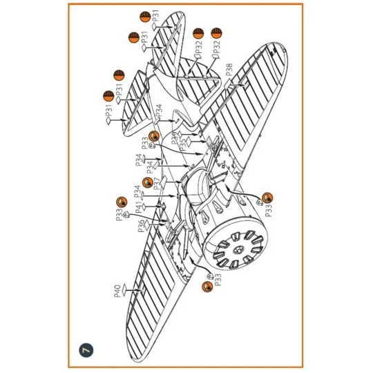 I-16 type 5 EXTERIOR PE parts for CP kits, 1/48 - Clear Prop Access...