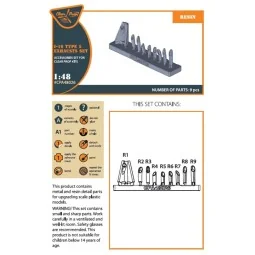 I-16 type 5 exhausts for CP kits, 1/48 - Clear Prop Accessories CPA...