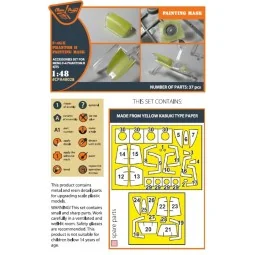 F-4G/E Phantom II painting mask for MENG kit, 1/48 - Clear Prop Acc...