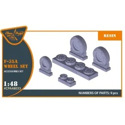 F-35A wheel set, 1/48 - Clear Prop Accessories CPA48033