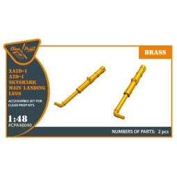 XA2D-1, A2D-1 Skyshark main landing legs for CP kits, 1/48 - Clear ...