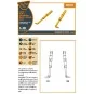 XA2D-1, A2D-1 Skyshark main landing legs for CP kits, 1/48 - Clear ...