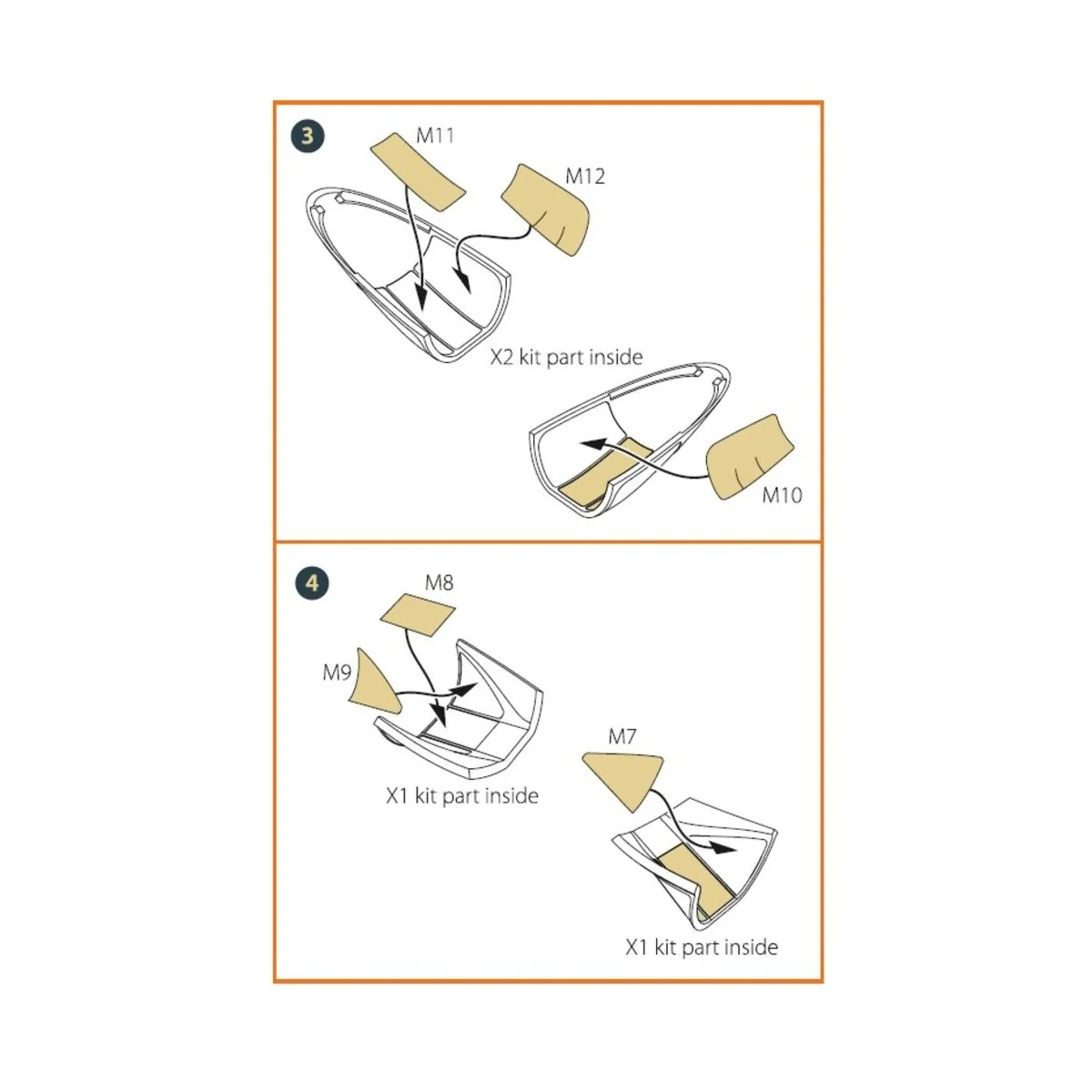 A2D-1 Skyshark double-sided painting mask for CP kits, 1/48 - Clear...