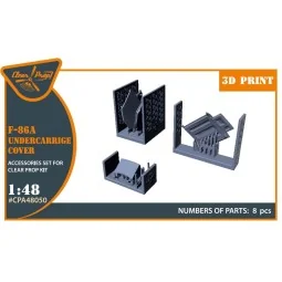 F-86A undercarriage covers for CP kits, 1/48 - Clear Prop Accessori...