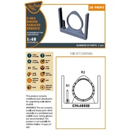 F-86A engine exhaust endface for CP kits, 1/48 - Clear Prop Accesso... 2