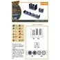 F-86A wheel set type 2 for CP kits, 1/48 - Clear Prop Accessories C...