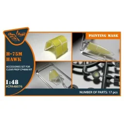 Hawk H-75M painting mask for CP kit CP4806, 1/48 - Clear Prop Acces...