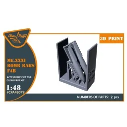 Mk.XXXI Bomb Raks F4B for CP kits, 1/48 - Clear Prop Accessories CP...