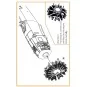F4B-3/4 Engine for CP kits, 1/48 - Clear Prop Accessories CPA48081