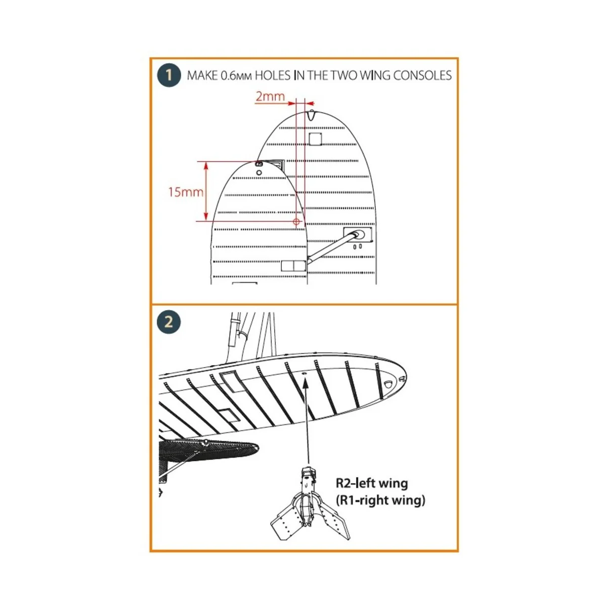 F4B Whaley Mk.I Flare brackets for CP kits, 1/48 - Clear Prop Acces...