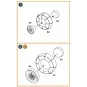 Hs 129B2/3 Wheels set (weighted) for Takom kit, 1/48 - Clear Prop A...