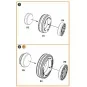 F-86A Wheels set (weighted) type 1 for CP kits, 1/48 - Clear Prop A...