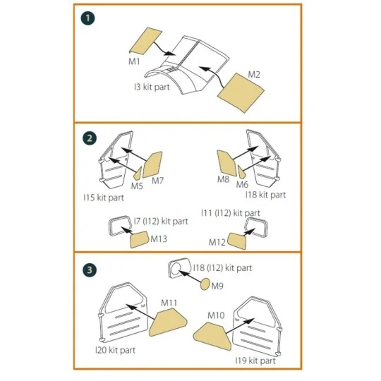 DHC-2 Beaver painting mask for Dora Wings kit, 1/48 - Clear Prop Ac...