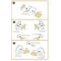 DHC-2 Beaver painting mask for Dora Wings kit, 1/48 - Clear Prop Ac...