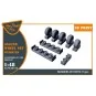 Jaguar Wheels set (weighted) for Airfix kit, 1/48 - Clear Prop Acce...