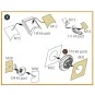 Bf-109E-1/3/3a double-sided painting mask for Wingsy Kits, 1/48 - C...