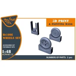 Bf-109E wheels set for Wingsy Kits, 1/48 - Clear Prop Accessories C...
