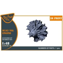 D3A2 VAL engine for Wingsy Kits, 1/48 - Clear Prop Accessories CPA4...